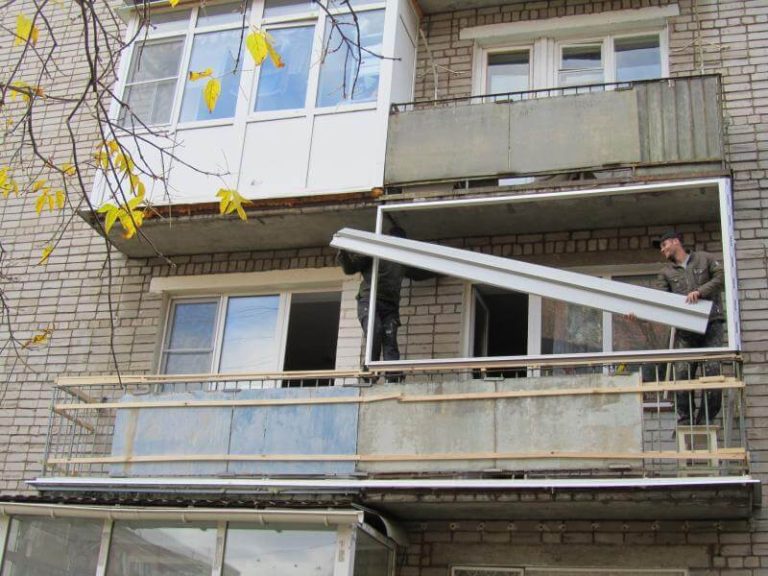 Балкон на 2 квартиры (до)